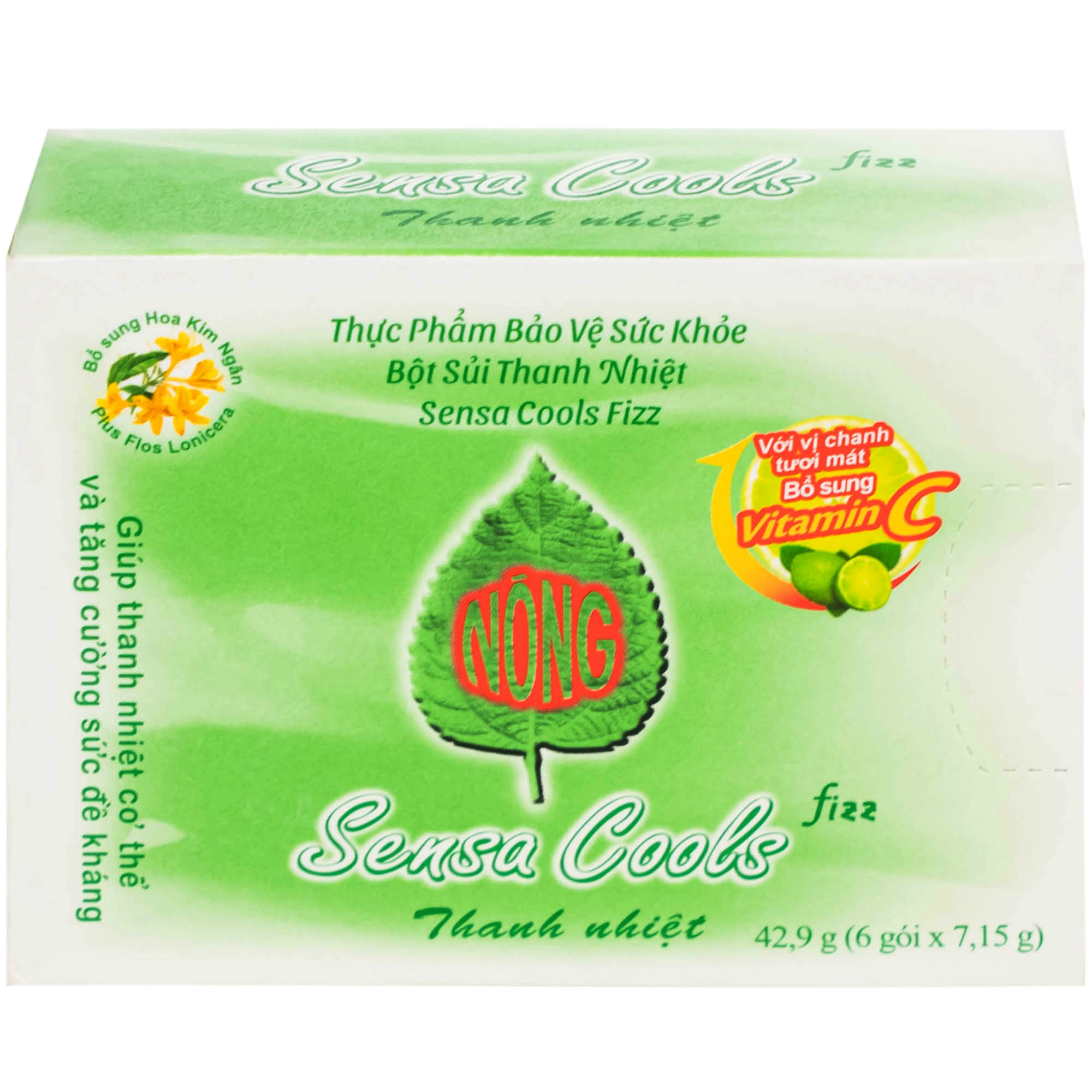 Bột sủi thanh nhiệt Sensa Cools Fizz (6 gói)