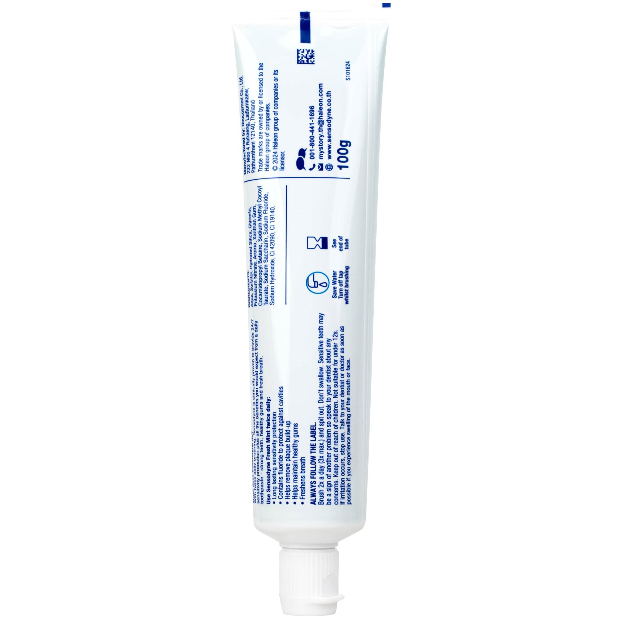 Kem đánh răng Sensodyne Fresh Mint bạc hà the mát, bảo vệ răng ê buốt mỗi ngày (100g)