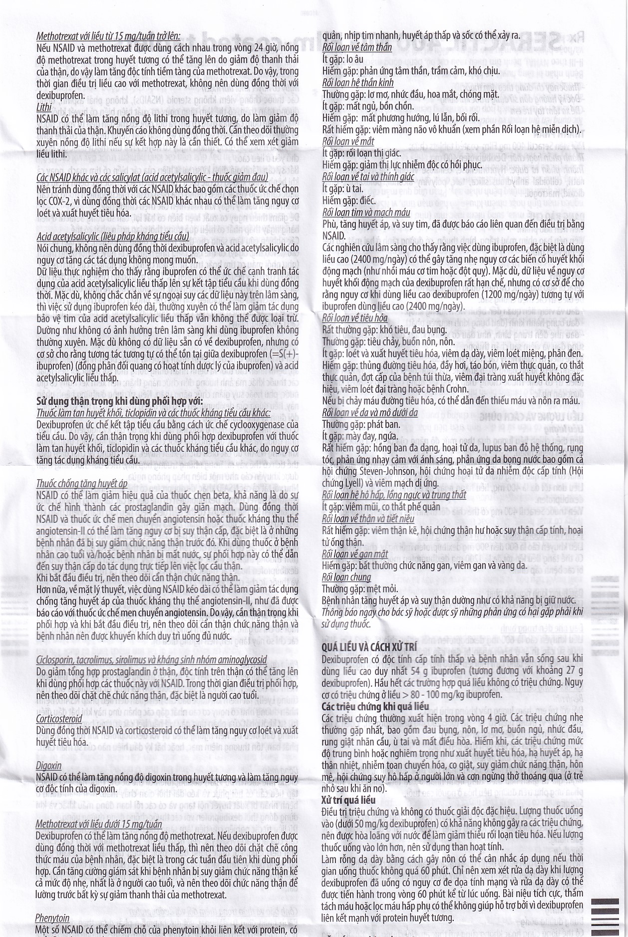 Thuốc Seractil 400mg điều trị viêm xương khớp , đau bụng hành kinh (3 vỉ x 10 viên)