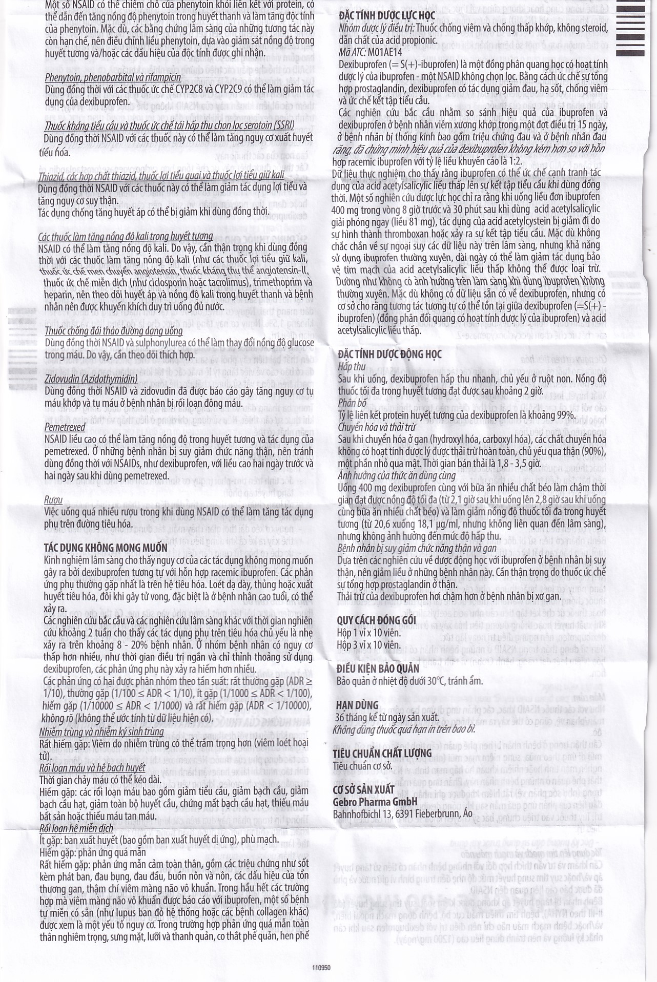 Thuốc Seractil 400mg điều trị viêm xương khớp , đau bụng hành kinh (3 vỉ x 10 viên)