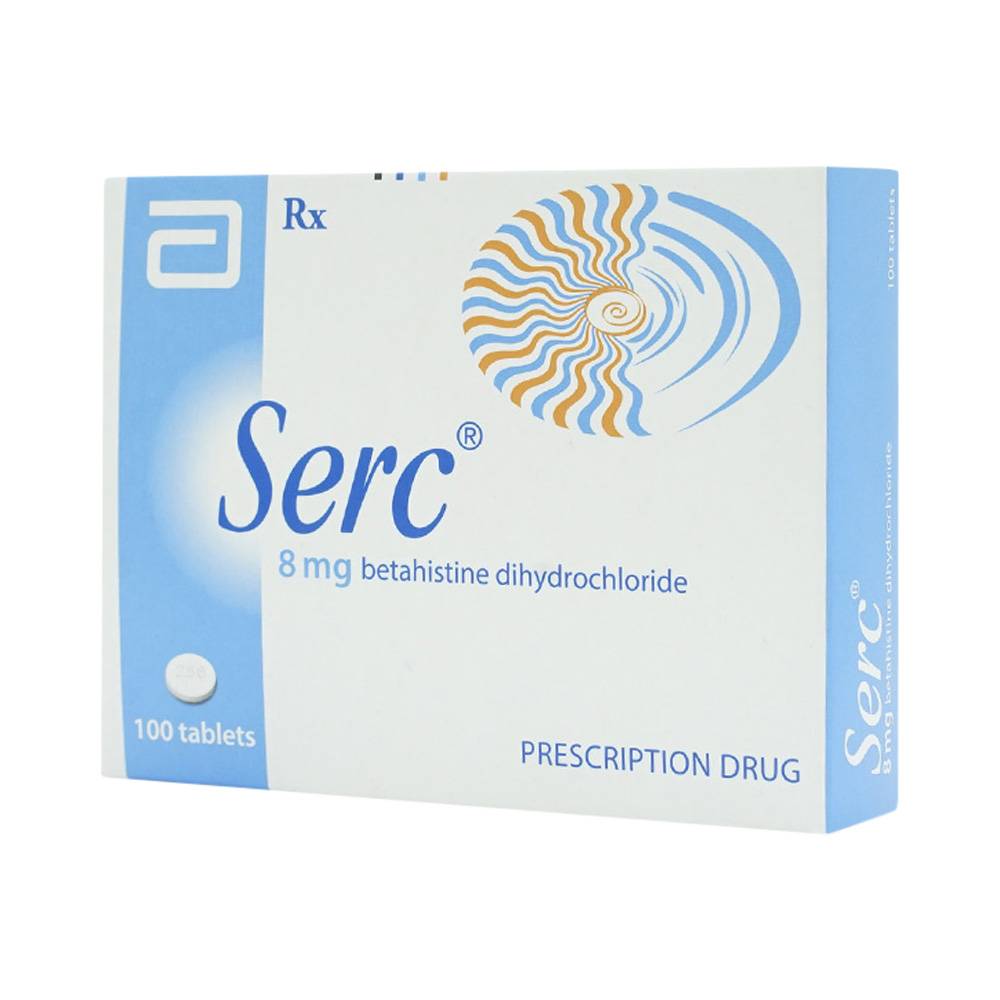 Thuốc Serc Abbott điều trị chóng mặt, mất thính giác, ù tai (4 vỉ x 25 viên)