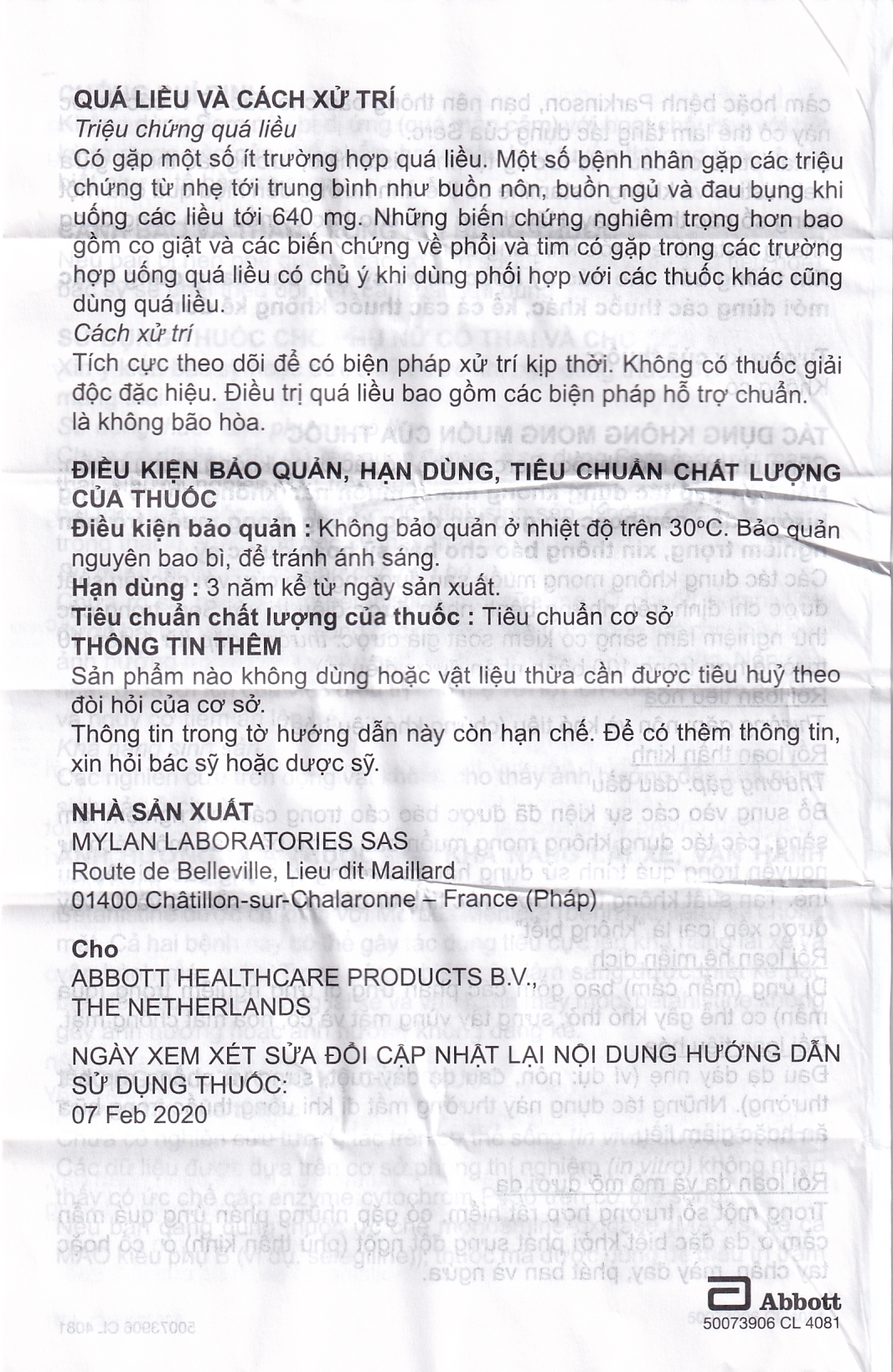 Thuốc Serc Abbott điều trị chóng mặt, mất thính giác, ù tai (4 vỉ x 25 viên)