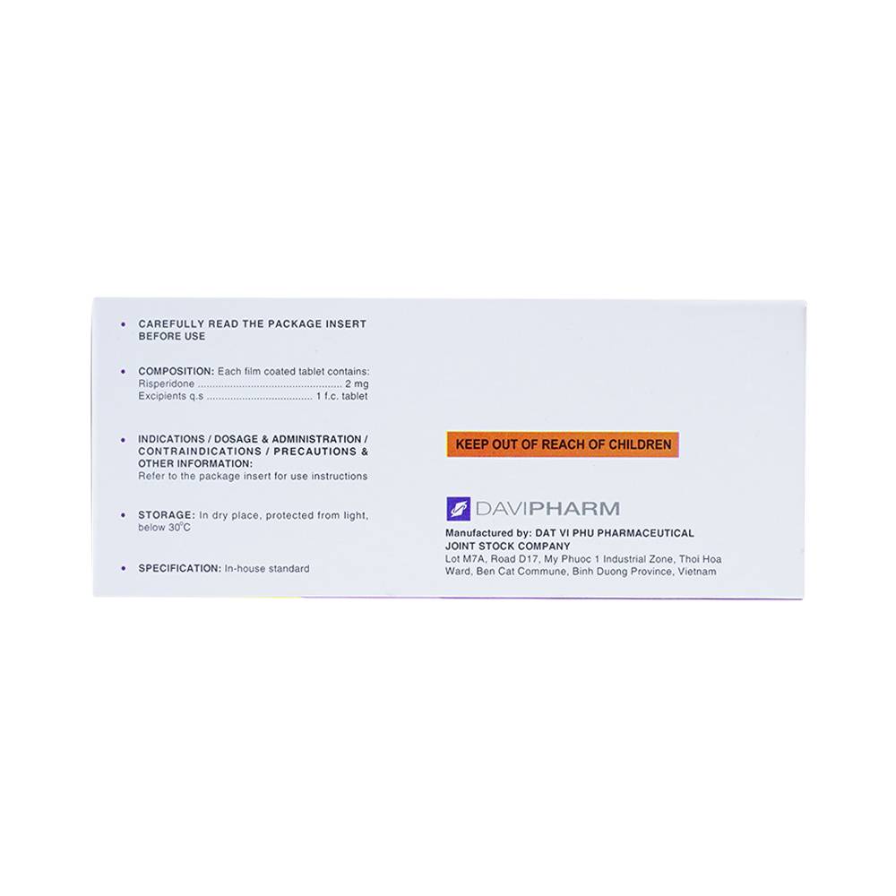 Thuốc Sernal Davipharm điều trị bệnh loạn tâm thần cấp và mạn (10 vỉ x 10 viên)