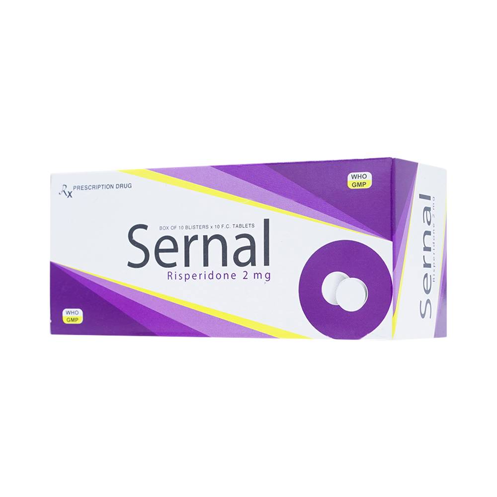 Thuốc Sernal Davipharm điều trị bệnh loạn tâm thần cấp và mạn (10 vỉ x 10 viên)