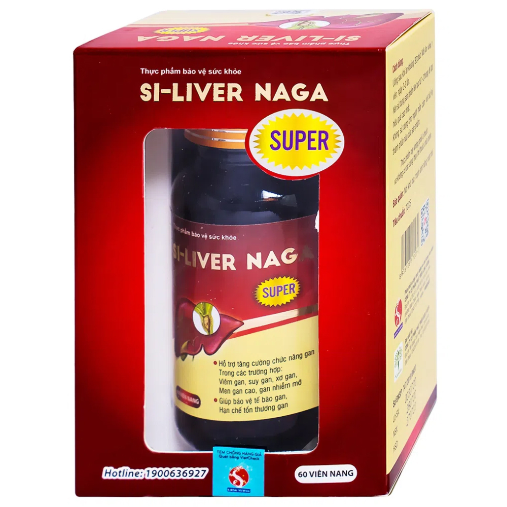 Viên uống giúp tăng cường chức năng gan, bảo vệ tế bào gan Si-Liver Naga Vesta (60 viên)