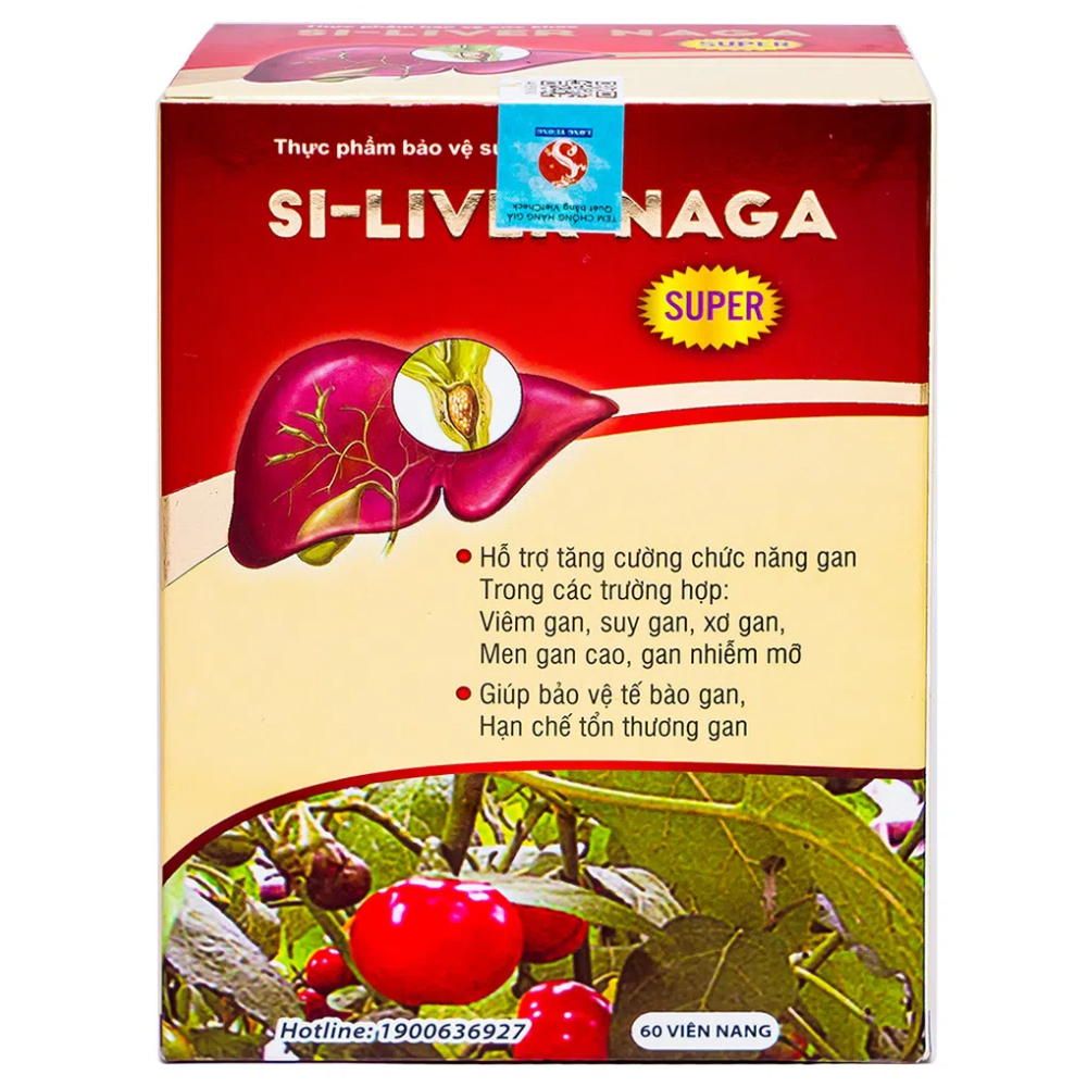 Viên uống giúp tăng cường chức năng gan, bảo vệ tế bào gan Si-Liver Naga Vesta (60 viên)