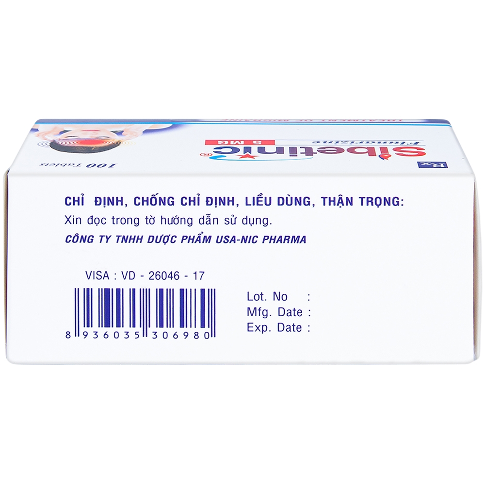 Thuốc Sibetinic đặc trị đau nửa đầu(10 vỉ x 10 viên)