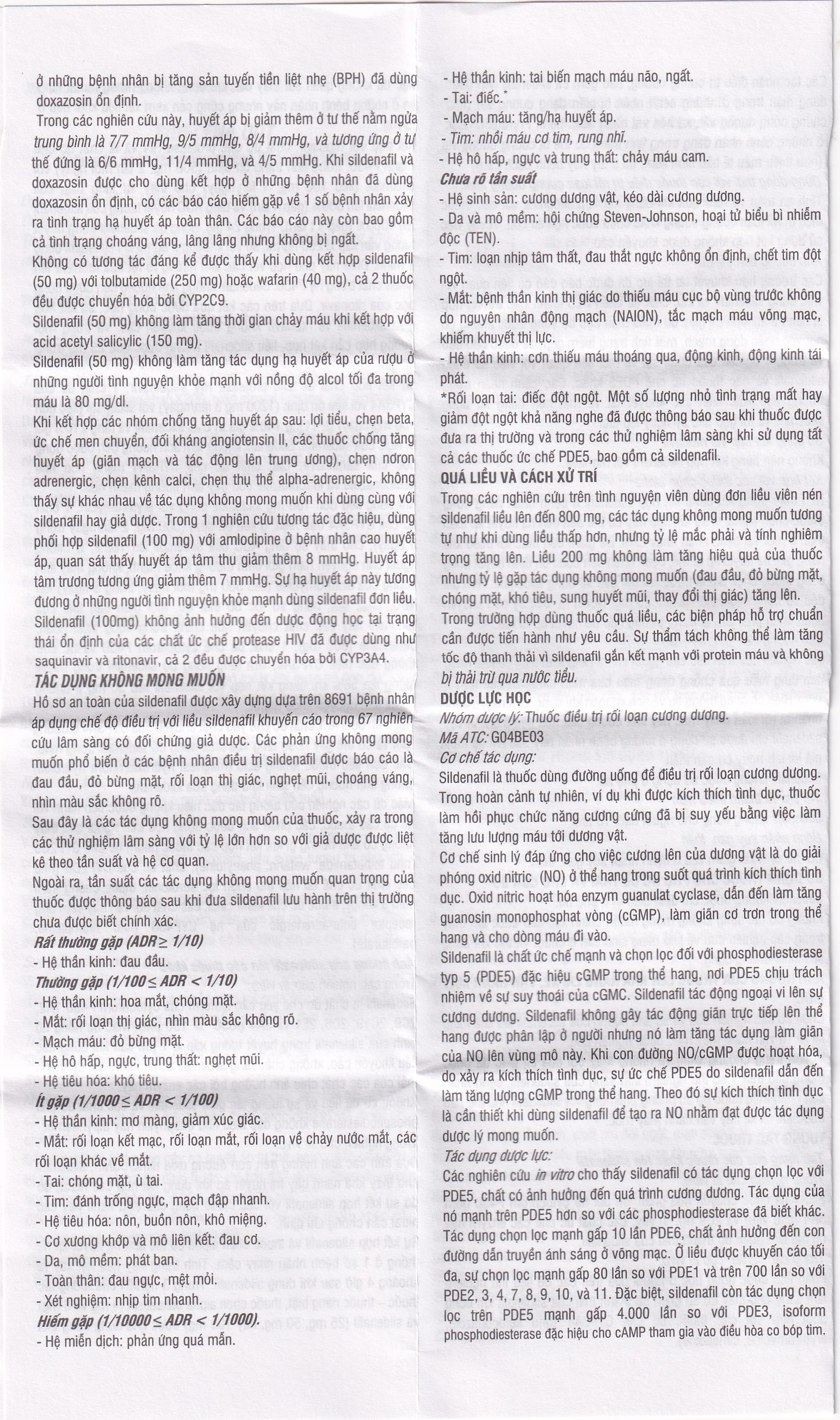 Thuốc Sidelena ODT 50mg Herabiopharm điều trị rối loạn chức năng cương dương ở nam giới (1 vỉ x 4 viên)