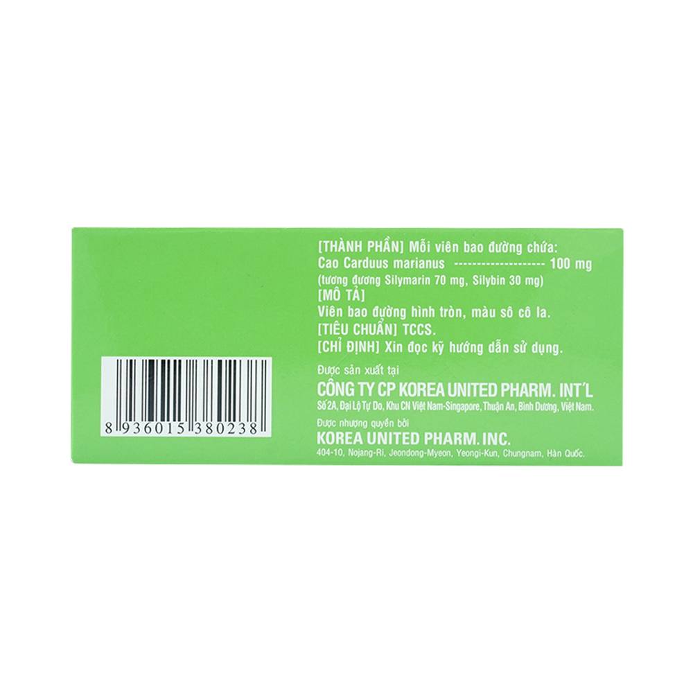 Thuốc Silgran 100mg United điều trị nhiễm độc gan, bảo vệ tế bào gan (10 vỉ x 10 viên)