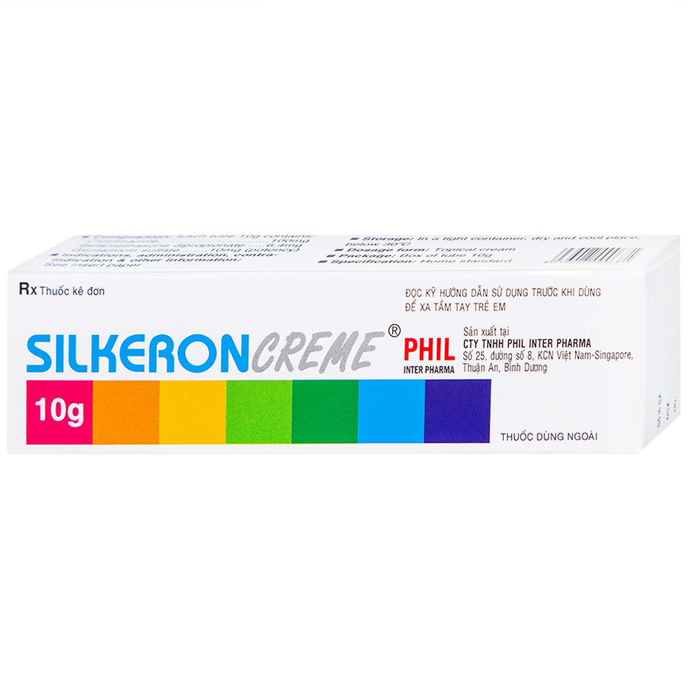Kem bôi ngoài da Silkeron Creme Phil giảm triệu chứng viêm da (10g)