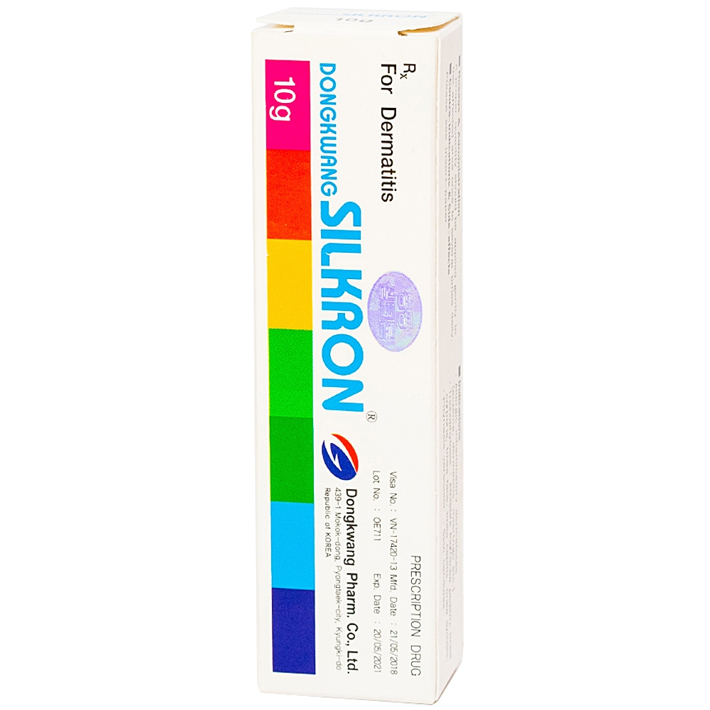 Kem bôi da SILKRON Dongkwang điều trị nhiễm khuẩn, nhiễm nấm (10g) 