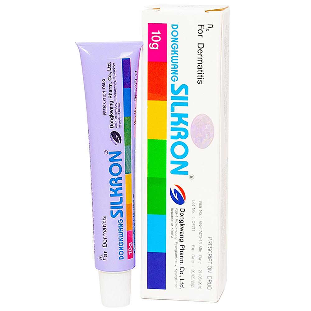 Kem bôi da SILKRON Dongkwang điều trị nhiễm khuẩn, nhiễm nấm (10g) 