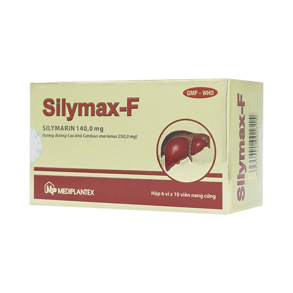 Thuốc Silymax-F Mediplantex điều trị viêm gan do virus, xơ gan (6 vỉ x 10 viên)