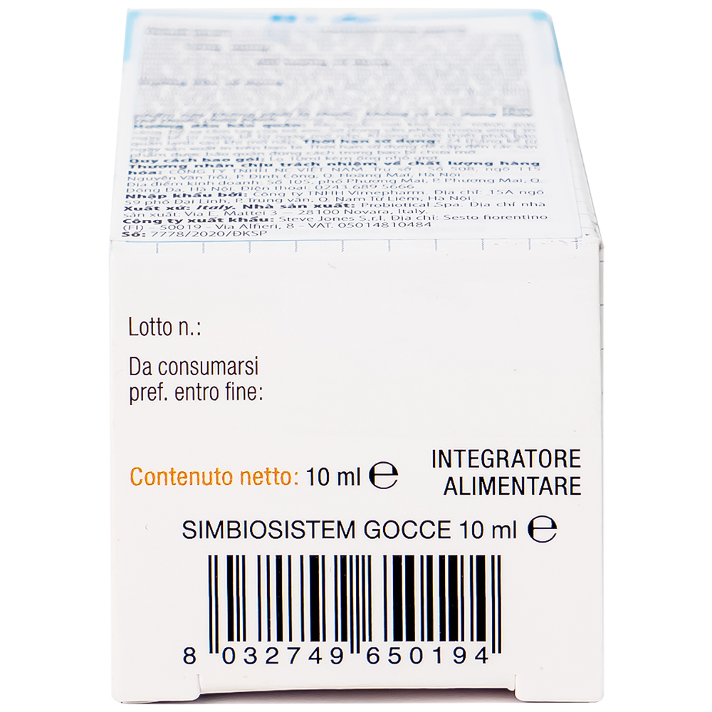 Dung dịch giúp bổ sung lợi khuẩn Buona Simbiosistem Gocce (10ml)