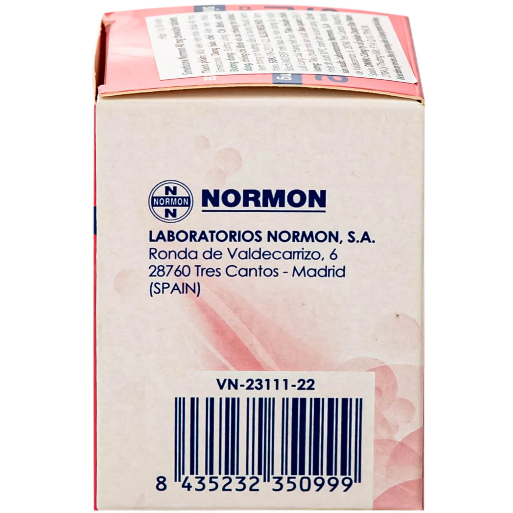 Viên nhai Simeticone Normon 40mg chống đầy hơi và chướng bụng (Lọ 30V)