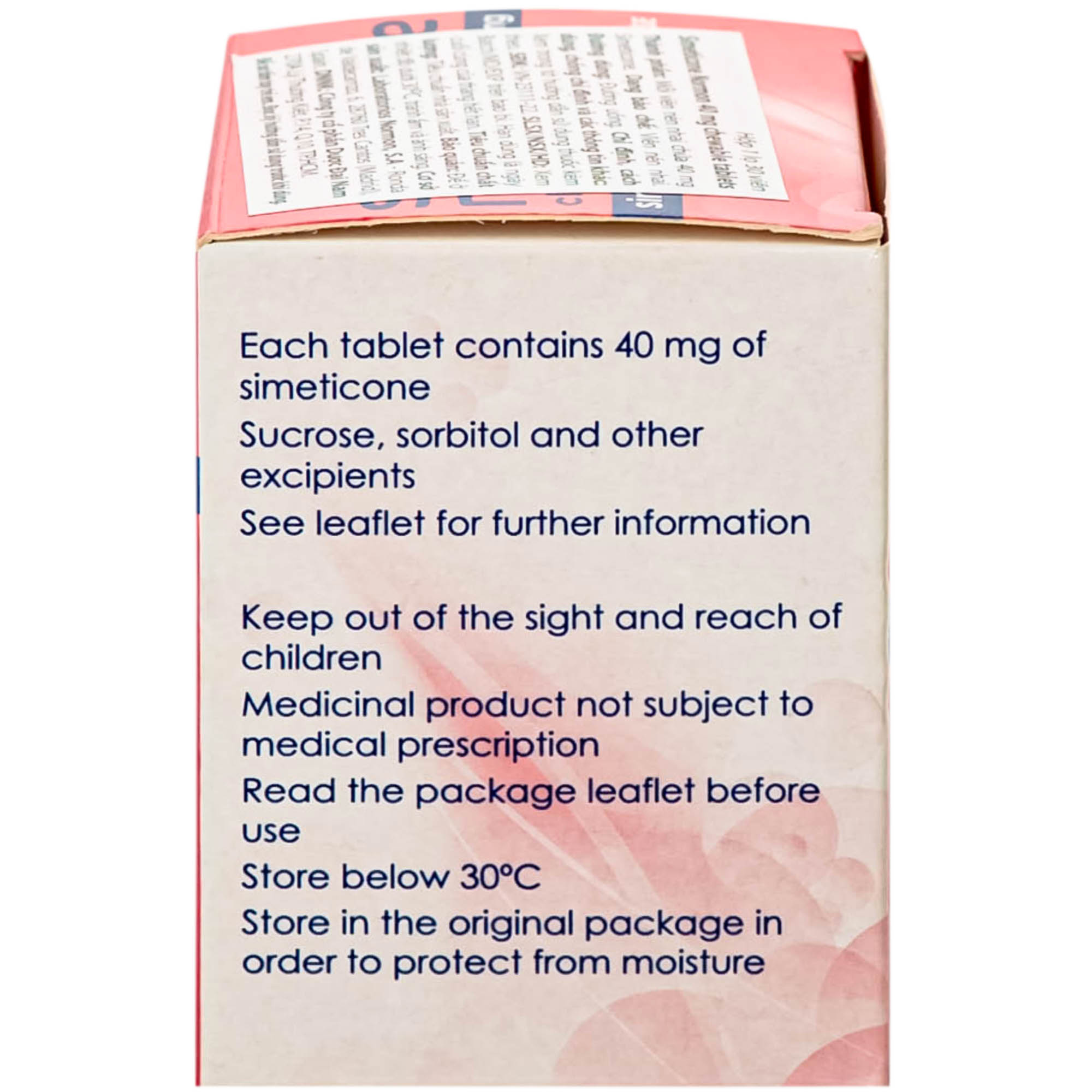 Viên nhai Simeticone Normon 40mg chống đầy hơi và chướng bụng (Lọ 30V)