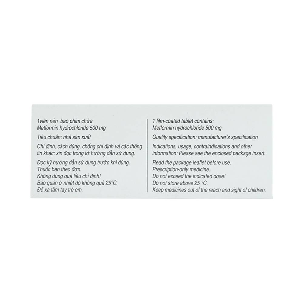 Thuốc Siofor 500 Berlin điều trị đái tháo đường típ 2 (4 vỉ x 15 viên)