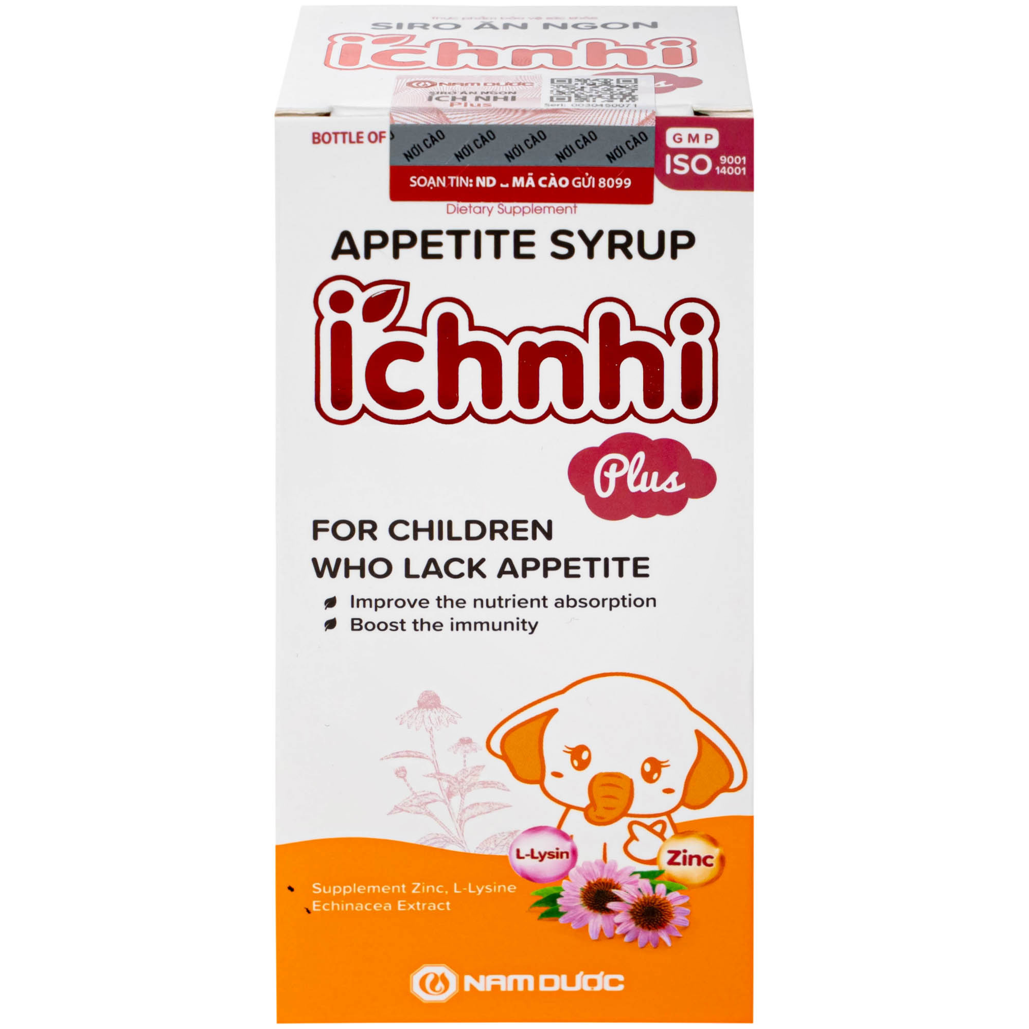 Siro giúp trẻ ăn ngon Ích Nhi Plus Nam Dược (100ml)