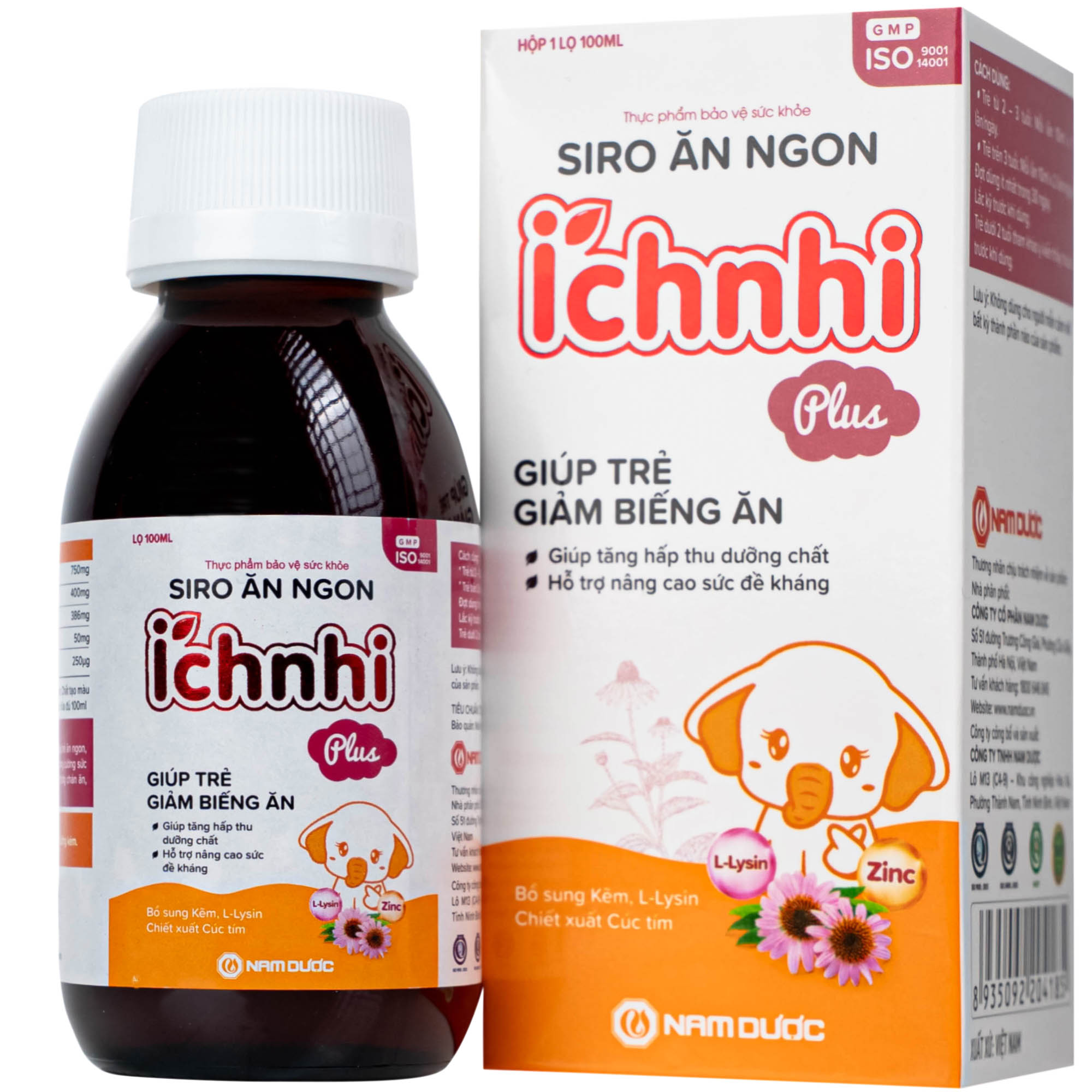 Siro giúp trẻ ăn ngon Ích Nhi Plus Nam Dược (100ml)