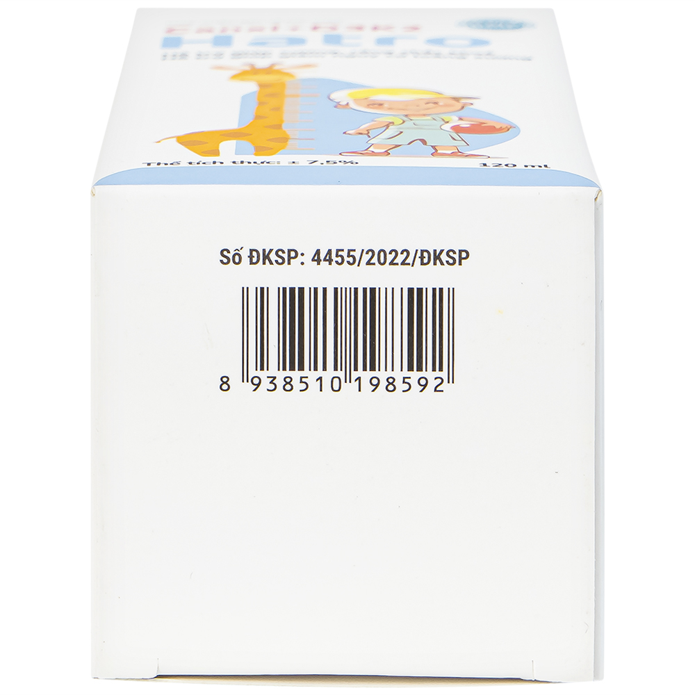 Siro bổ sung canxi giúp xương răng chắc khỏe Canxi + D3K2 Hatro (120ml)