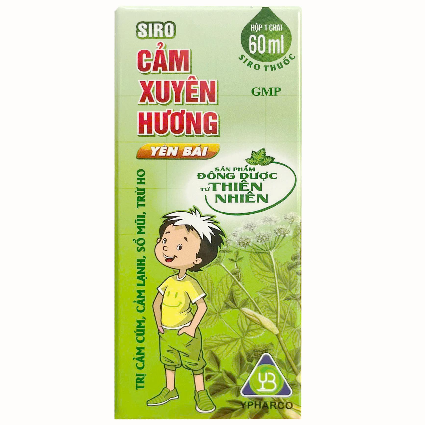 Siro thảo dược Cảm Xuyên Hương Yên Bái điều trị cảm cúm, cảm lạnh (60ml)