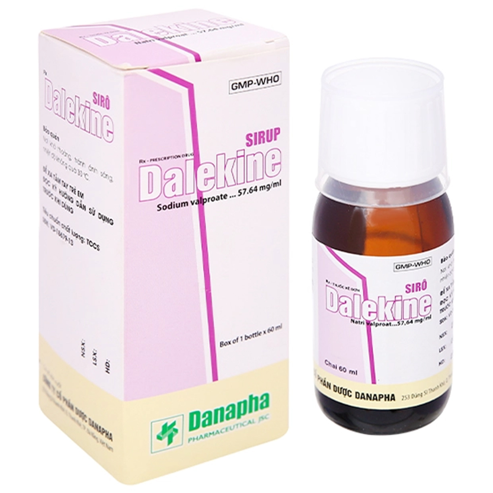 Siro Dalekine 60ml Danapha điều trị động kinh các thể, động kinh cơn nhỏ, động kinh cơn lớn