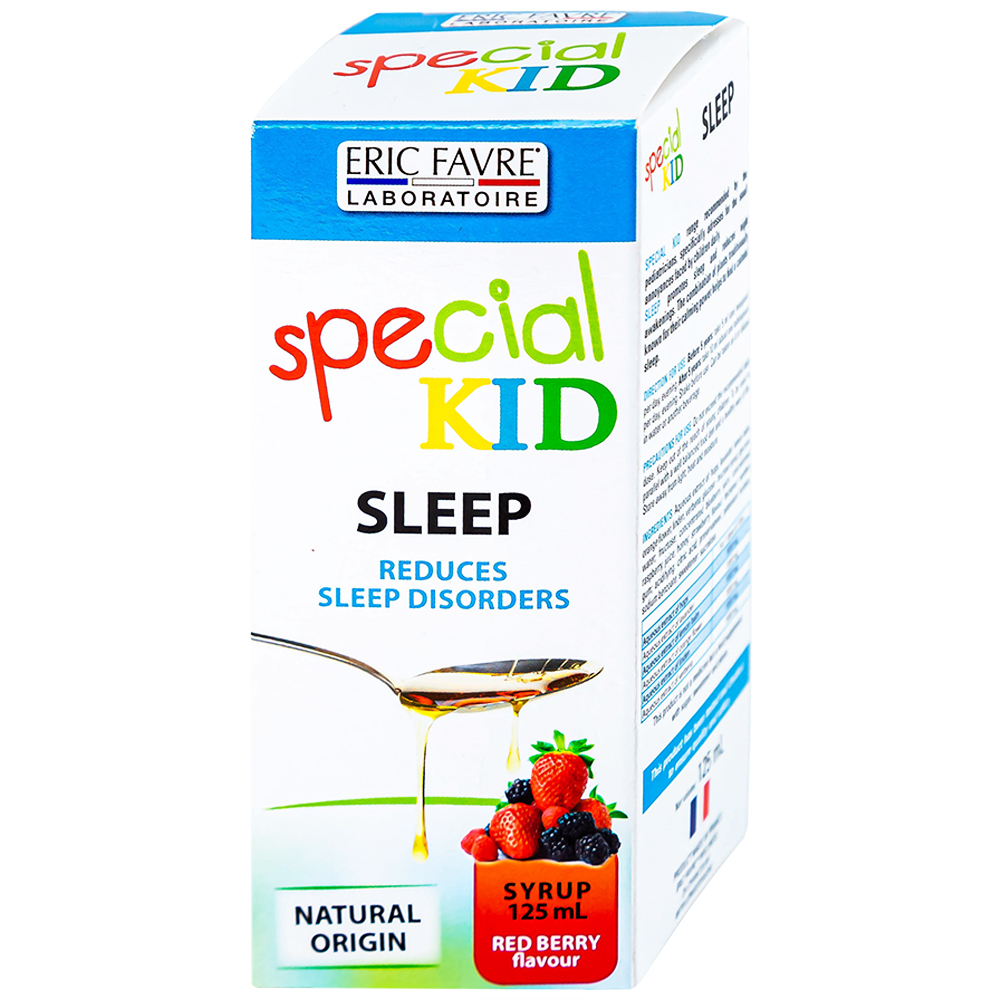 Siro hỗ trợ an thần kinh giúp trẻ ngủ ngon giấc Special Kid Sommeil hương dâu (125ml)