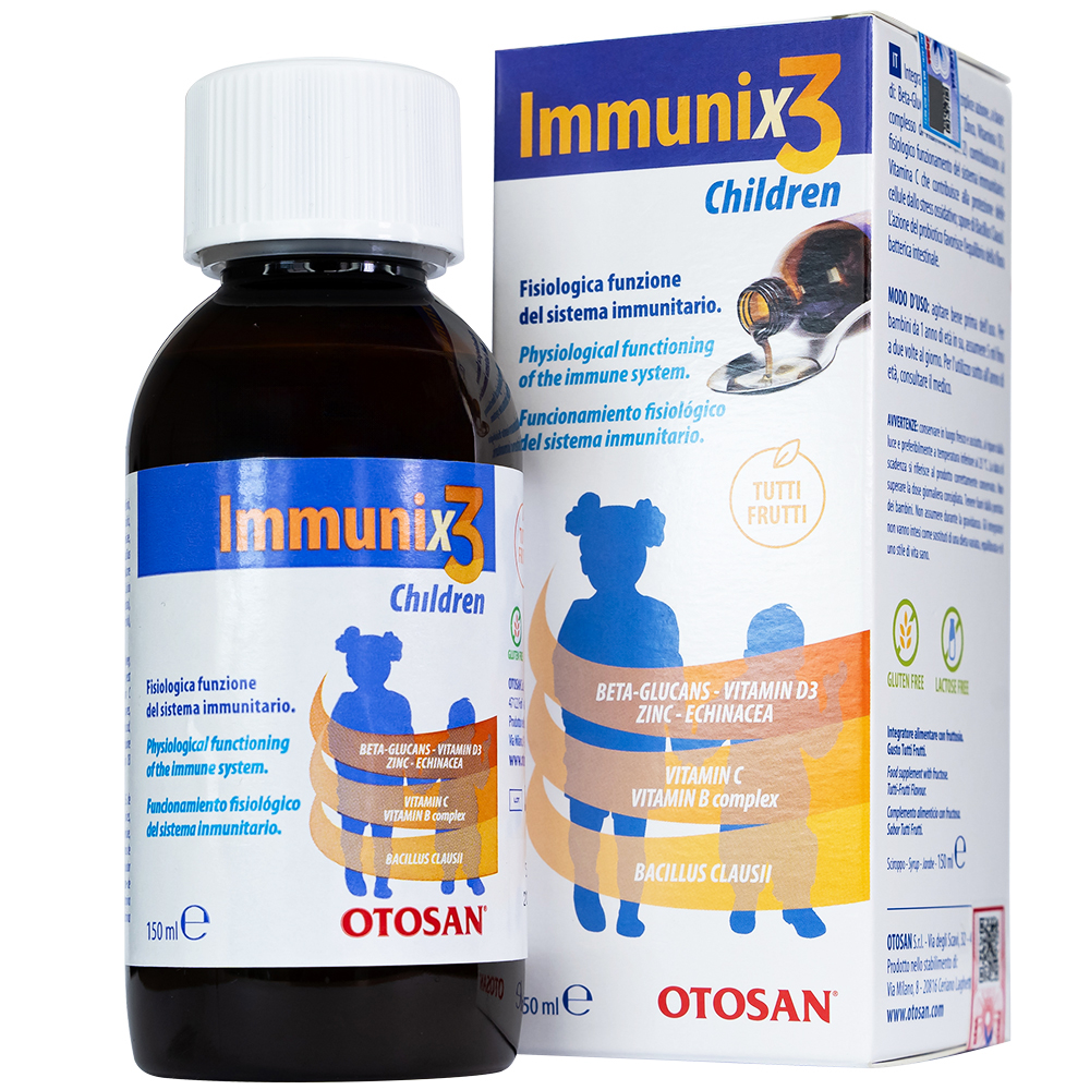 Siro hỗ trợ tăng cường sức đề kháng ở trẻ Immunix3 Otosan (150ml)