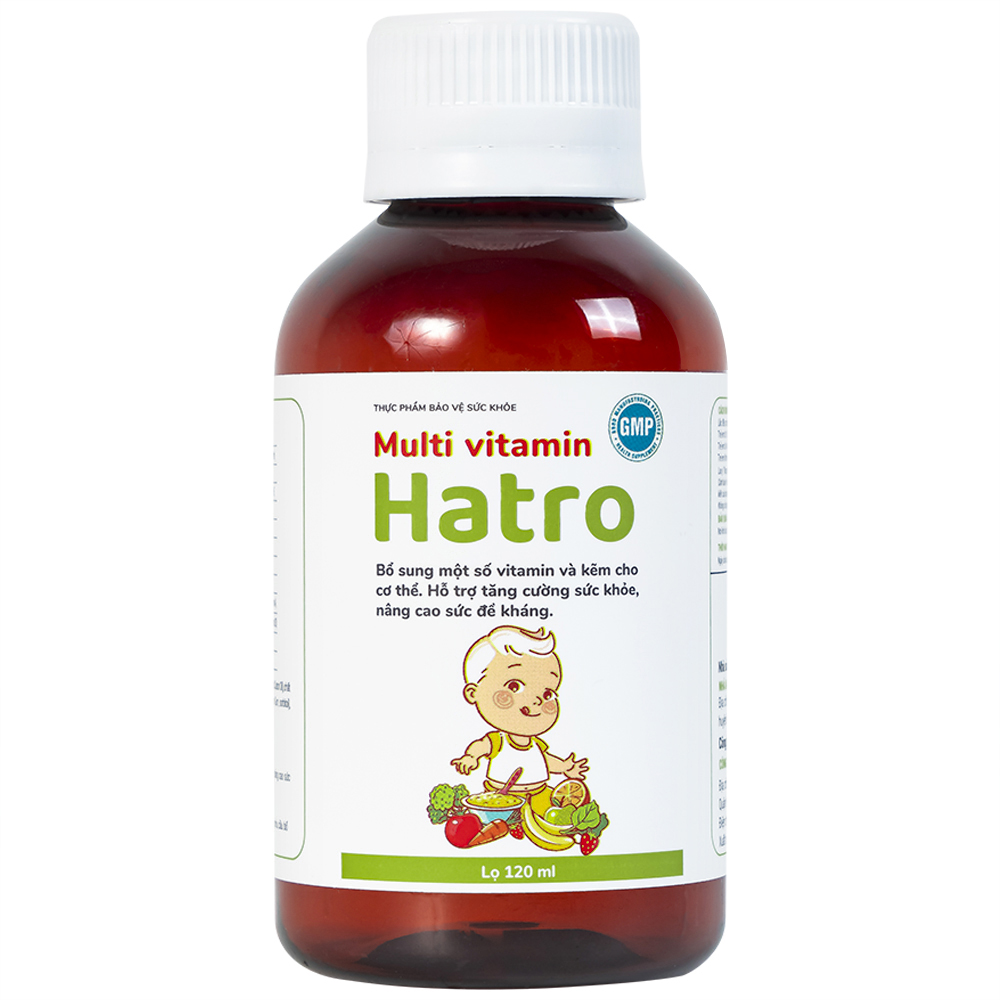 Siro bổ sung các vitamin và kẽm cho trẻ Multi Vitamin Hatro (120ml)