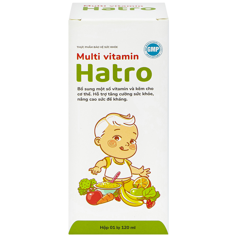 Siro bổ sung các vitamin và kẽm cho trẻ Multi Vitamin Hatro (120ml)