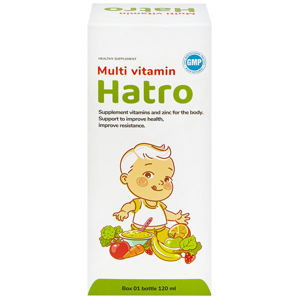 Siro bổ sung các vitamin và kẽm cho trẻ Multi Vitamin Hatro (120ml)