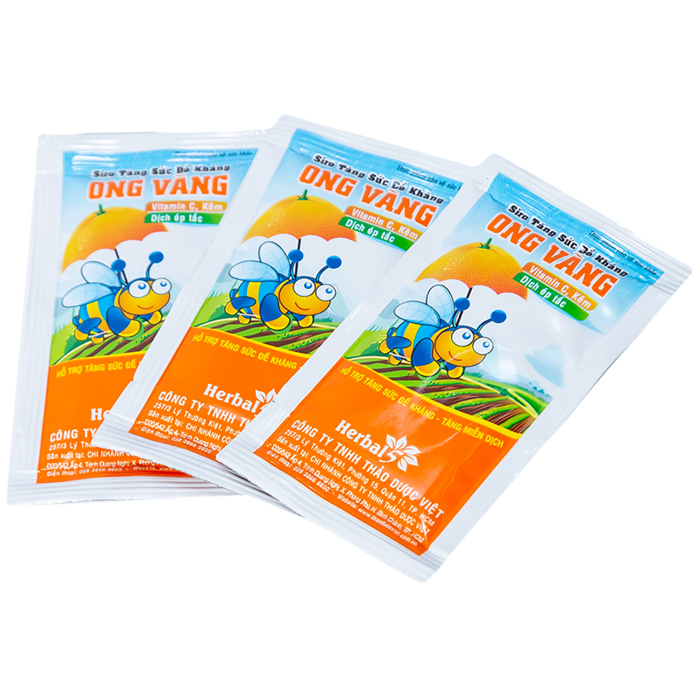 Siro tăng sức đề kháng Ong Vàng Thảo Dược Việt (30 gói)
