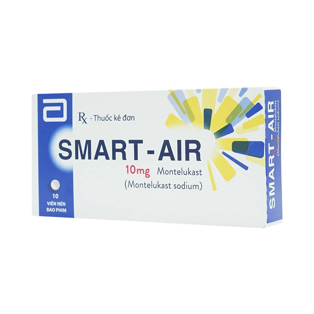 Thuốc Smart-Air 10mg Abbott điều trị hen phế quản mạn tính (1 vỉ x 10 viên)