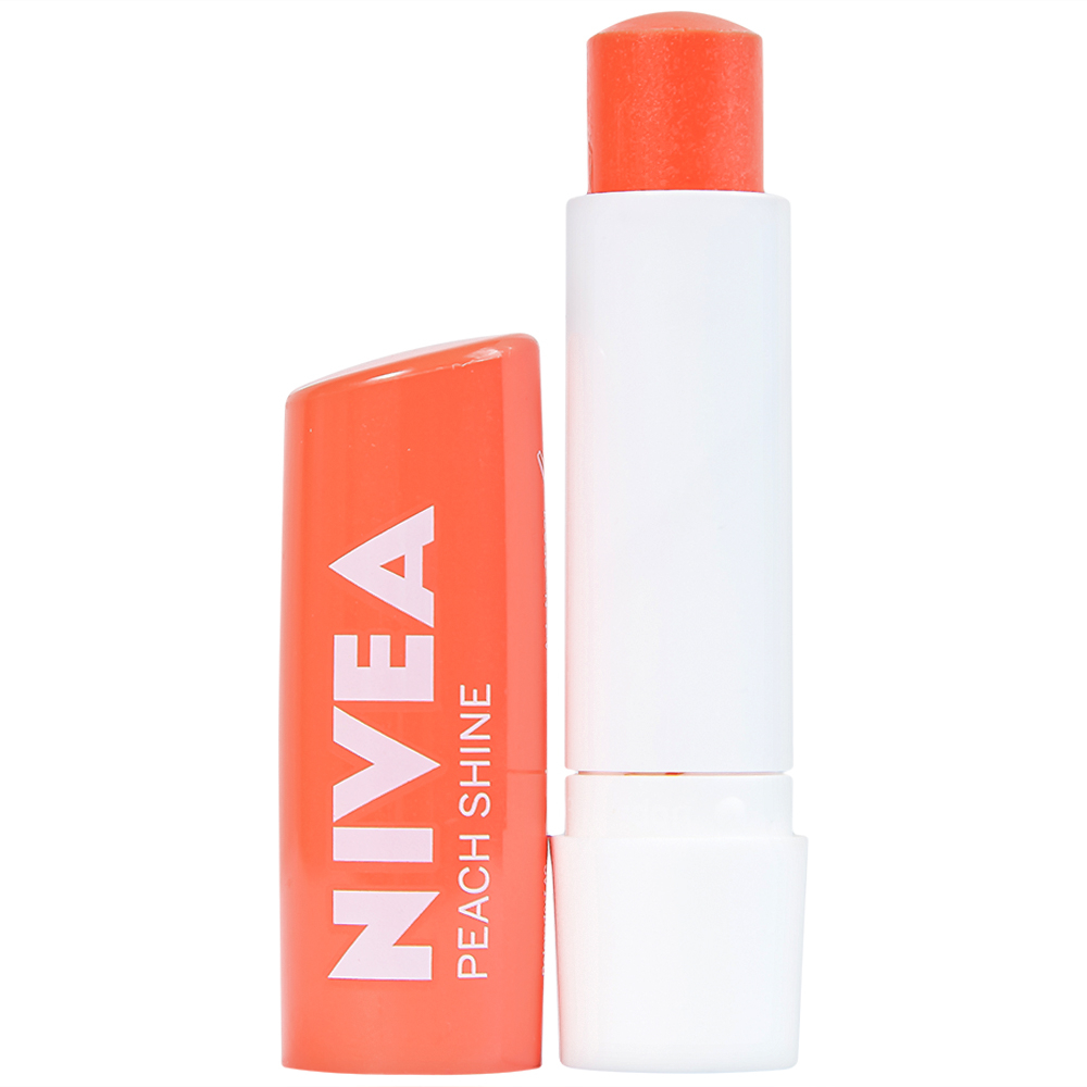 Son dưỡng ẩm Nivea Peach Shine 4.8g dưỡng môi mềm mại (4.8g)