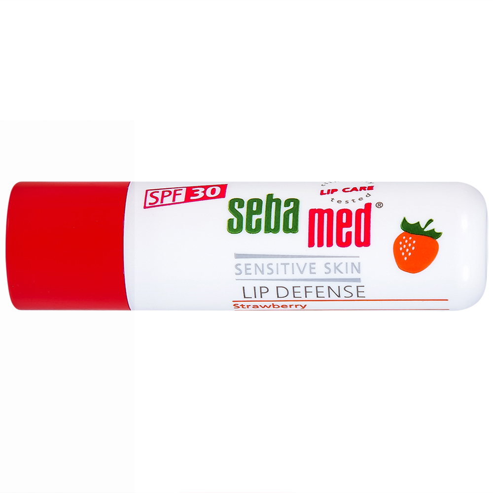 Son dưỡng môi hương dâu Sebamed Lip Defense dưỡng ẩm, chống khô nứt (4.8g)