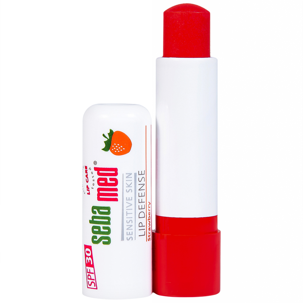 Son dưỡng môi hương dâu Sebamed Lip Defense dưỡng ẩm, chống khô nứt (4.8g)