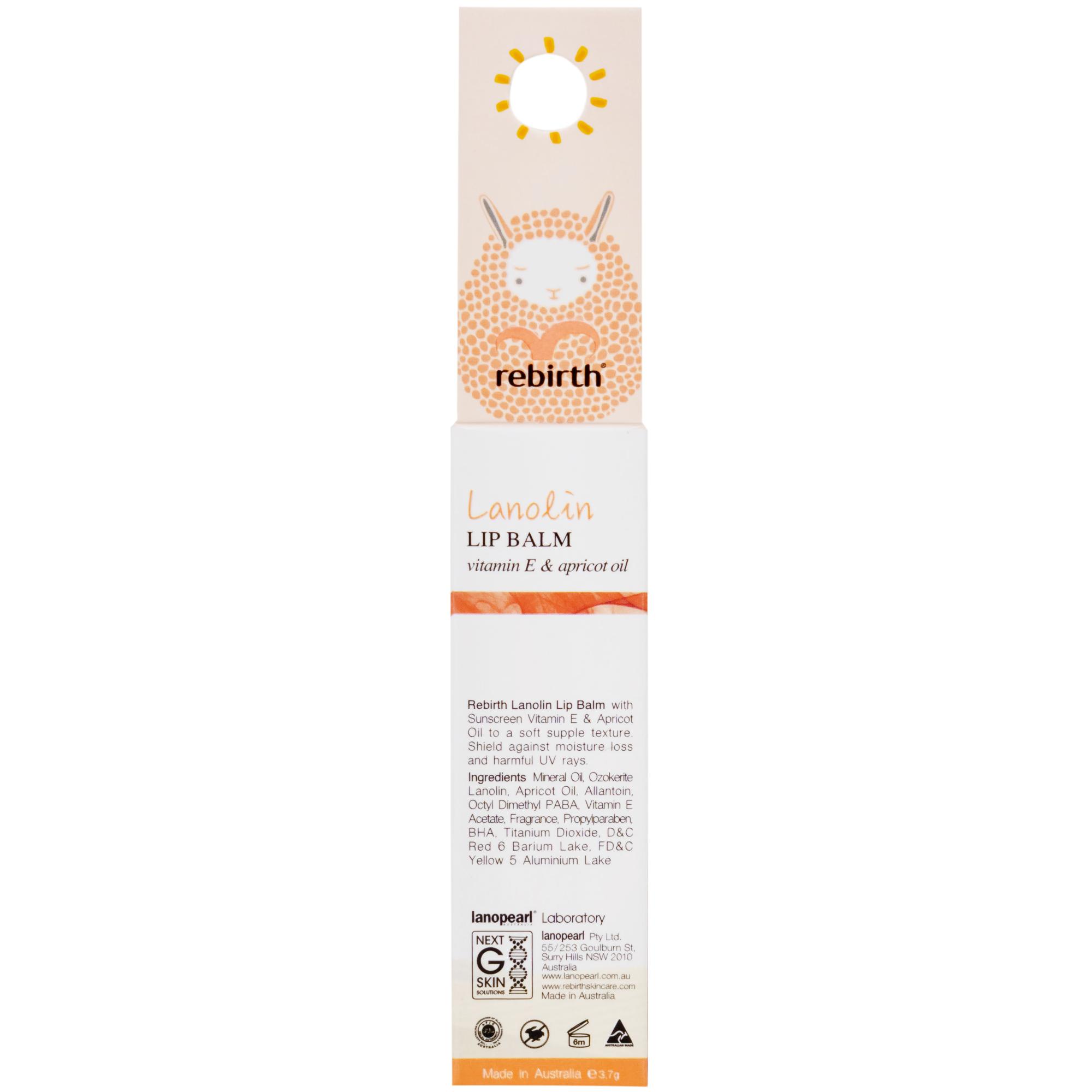 Son dưỡng môi Rebirth nhau thai cừu dưỡng ẩm và bảo vệ môi khỏi ánh nắng (3.7g)