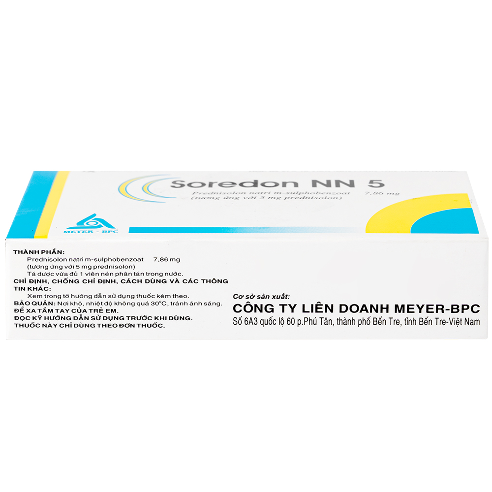 Thuốc Soredon NN5 Meyer - BPC điều trị dị ứng, rối loạn collagen, bệnh khớp, bệnh da (3 vỉ x 10 viên)