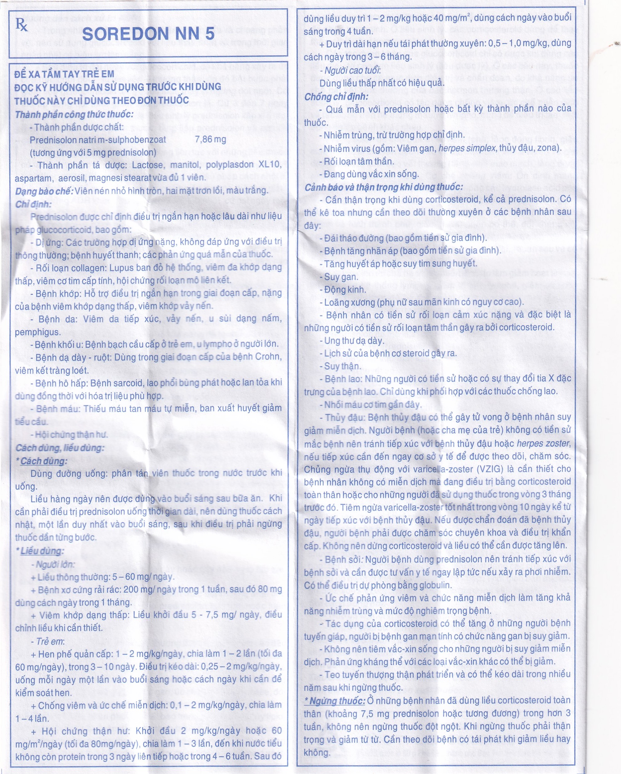 Thuốc Soredon NN5 Meyer - BPC điều trị dị ứng, rối loạn collagen, bệnh khớp, bệnh da (3 vỉ x 10 viên)