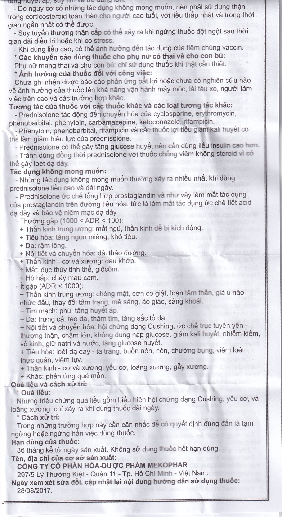 Viên sủi Sovepred Mekophar điều trị viêm khớp dạng thấp, lupus ban đỏ toàn thân (30 viên) 