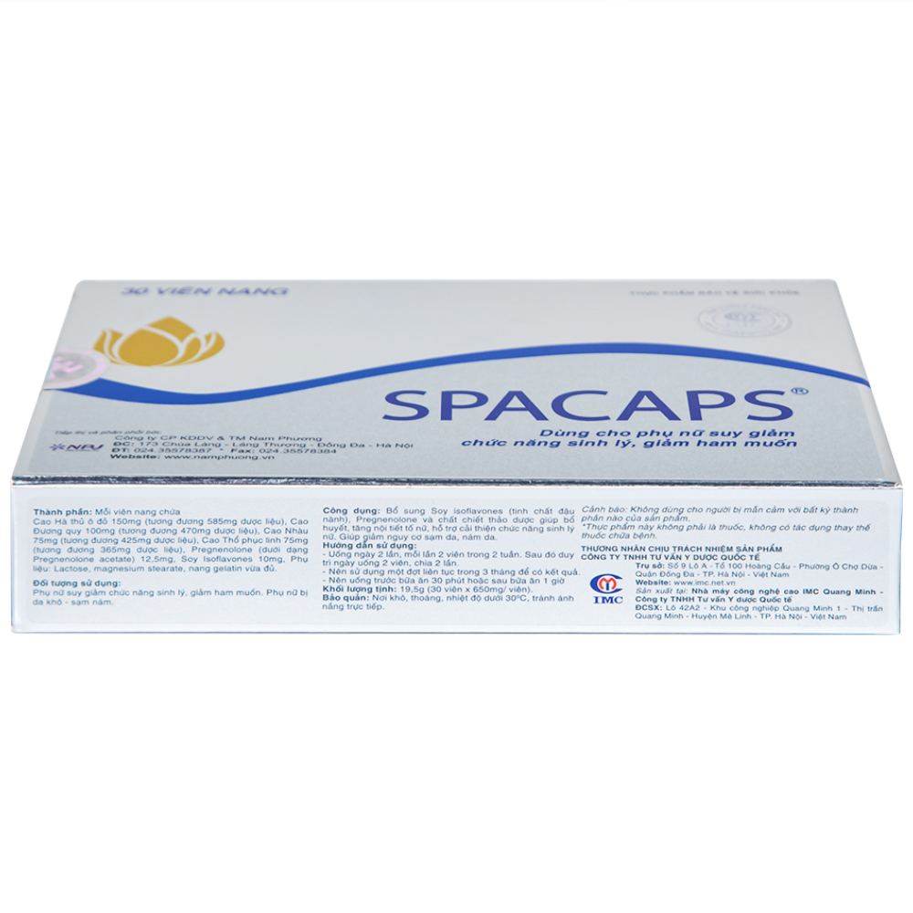 Viên uống giúp bổ huyết Spacaps IMC (3 vỉ x 10 viên)