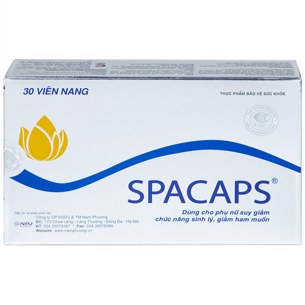 Viên uống giúp bổ huyết Spacaps IMC (3 vỉ x 10 viên)
