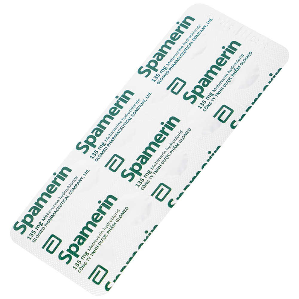 Thuốc Spamerin 135mg Abbott điều trị hội chứng ruột kích thích, đau bụng và đau quặn bụng, tiêu chảy (30 viên)