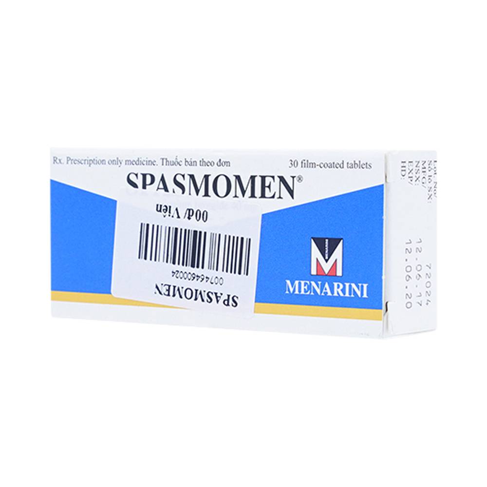 Thuốc Spasmomen Menarini điều trị hội chứng đại tràng kích thích (3 vỉ x 10 viên)
