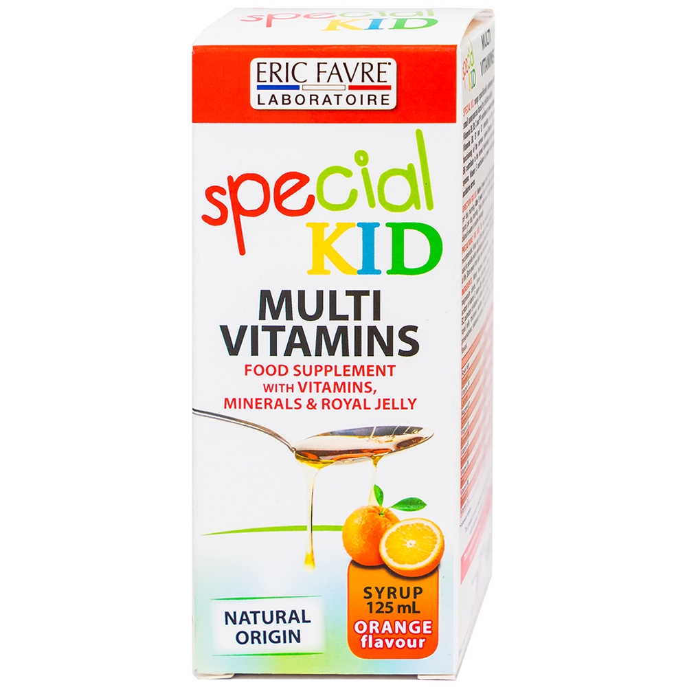 Siro bổ sung Vitamin và khoáng chất giúp tăng cường sức đề kháng cho trẻ Special Kid Multivitamines hương cam (125ml)