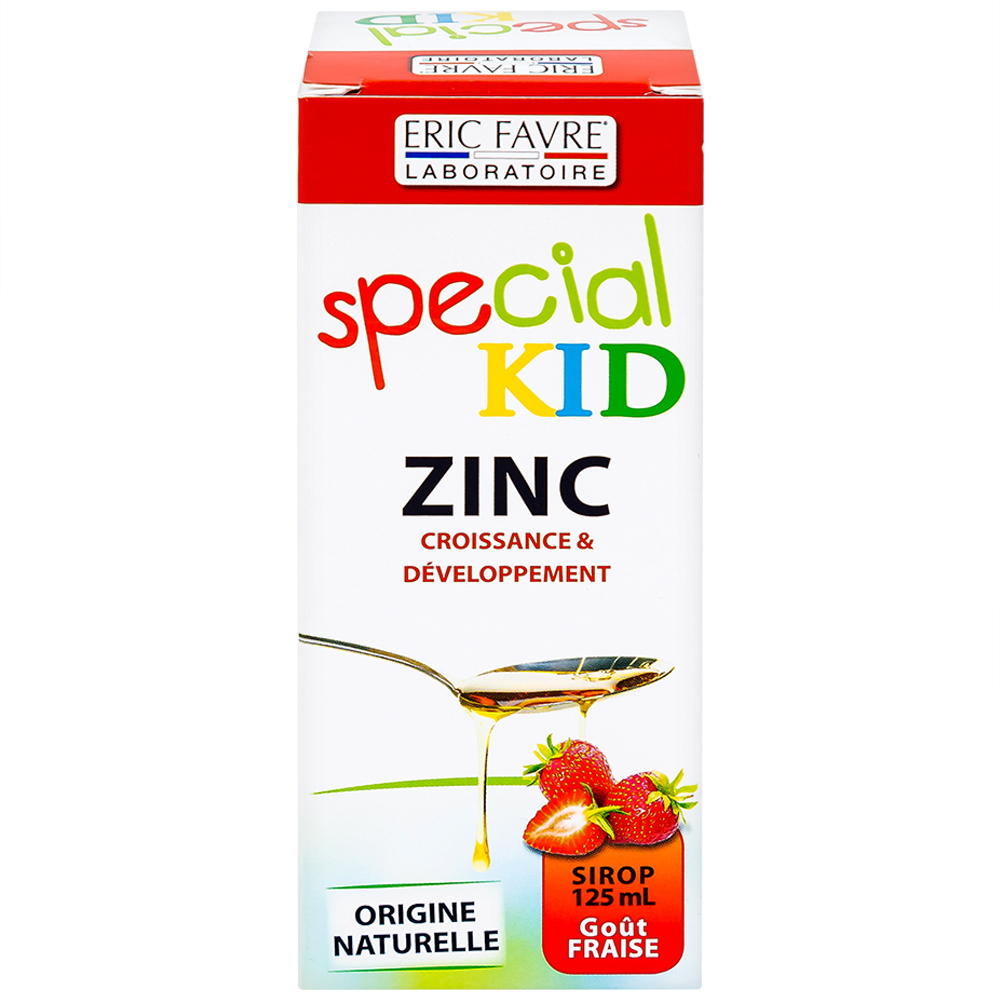 Siro bổ sung kẽm, hỗ trợ tăng sức đề kháng cho trẻ Special Kid Zinc hương dâu (125ml)