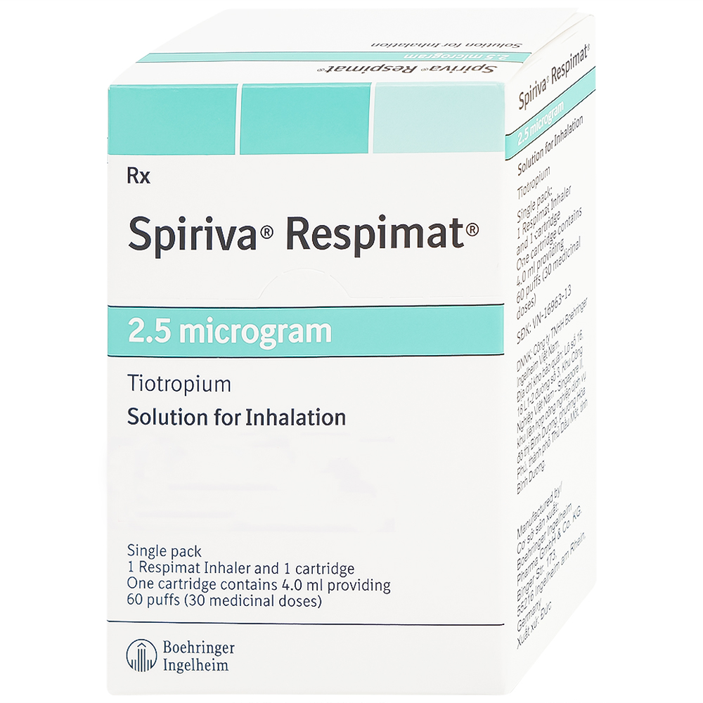 Bình xịt Spiriva Respimat Boehringer điều trị viêm phế quản mạn (30 liều)