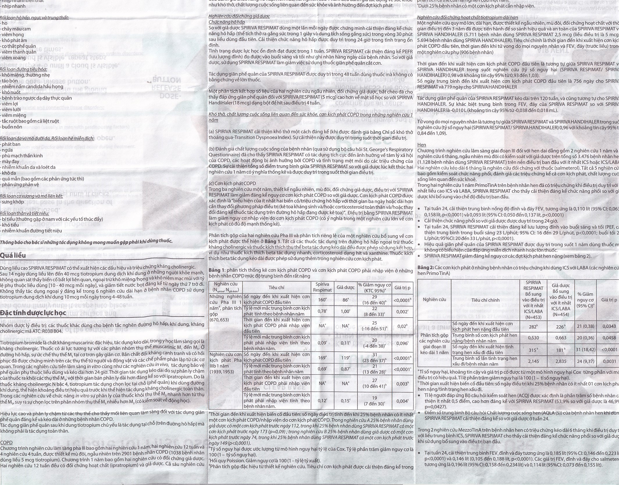 Bình xịt Spiriva Respimat Boehringer điều trị viêm phế quản mạn (30 liều)