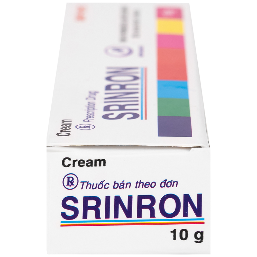 Kem bôi da Srinron 10g Mipharmco điều trị các bệnh về da do nhiễm khuẩn hoặc nấm, bệnh da hỗn hợp