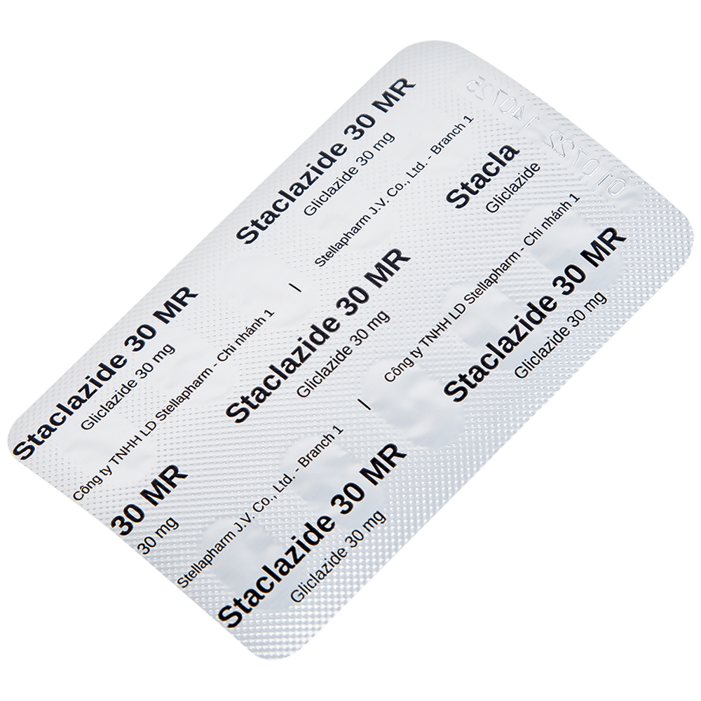 Thuốc Staclazide 30 MR Stella điều trị đái tháo đường típ 2 (3 vỉ x 10 viên)